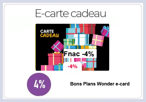 reduction e-carte cadeau fnac
